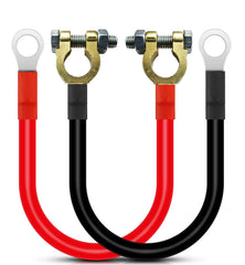 Gebildet 30cm battery inverter cable red with terminals for reliable vehicle power and solar setups.