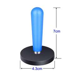 Gebildet sign gripper with epoxy-coated magnets and fabric pad protects film.