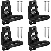 Gedlex 4-pack black folding safety steps ready for mounting on trucks and trailers.