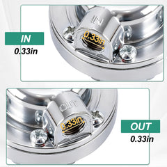 Gedlex regulator kit with versatile connections for carb lines.