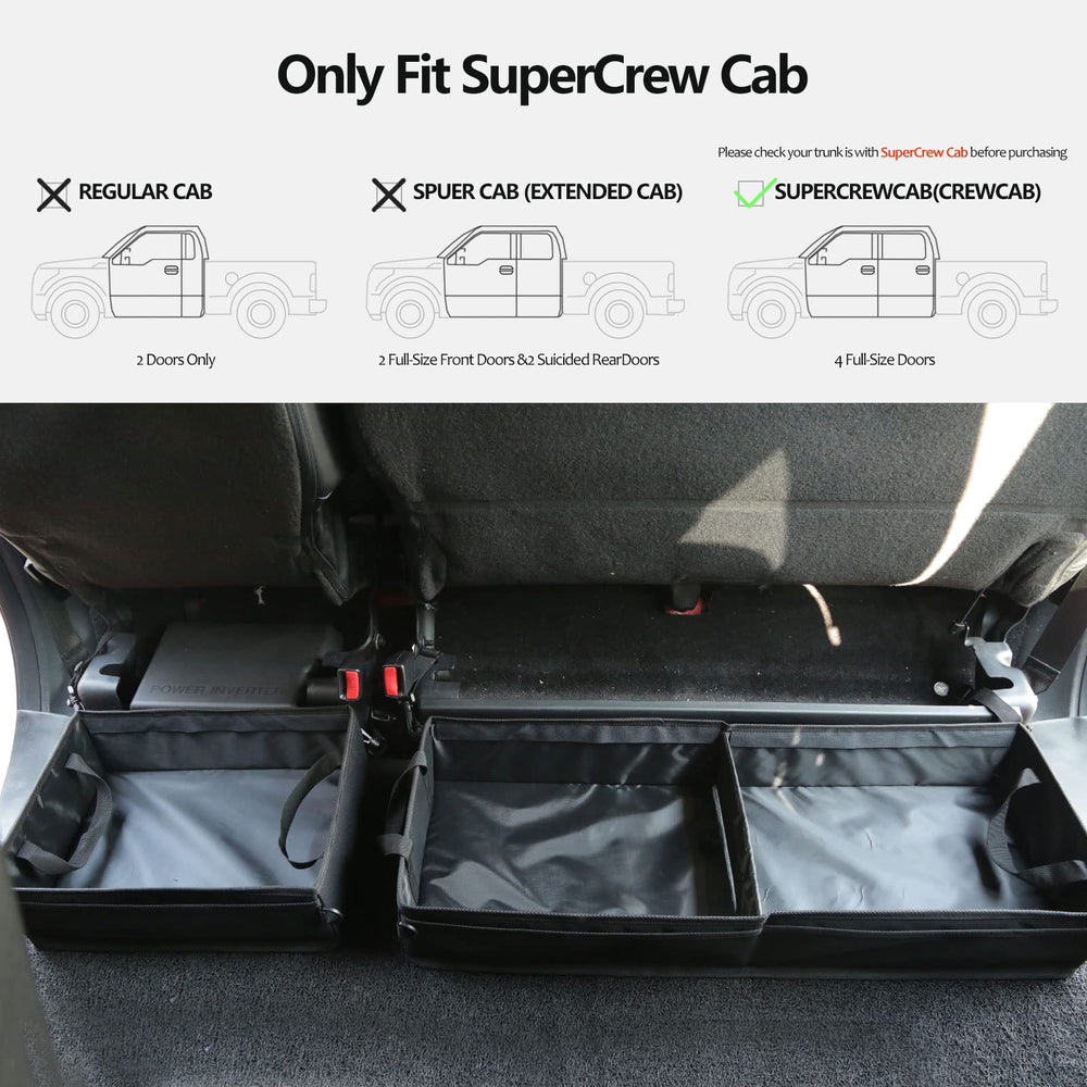 GEEDAR collapsible truck organizer for extra space when needed.