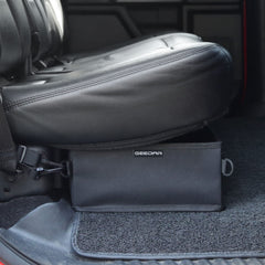 GEEDAR keeps jumper cables and tools neatly stowed.