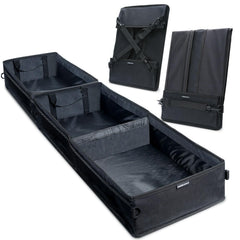 GEEDAR two-compartment under-seat storage box keeps tools neatly organized.
