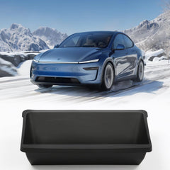 Geedar under-seat storage box for Tesla Model Y Juniper keeps hidden items organized.
