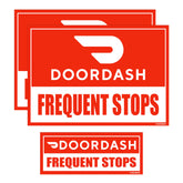 GEEKBEAR Doordash car magnet large 11.7 by 8.2 inches boosts nighttime visibility.