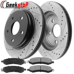 Geekstop ceramic brake pads for Ram 1500 reduce dust and noise.
