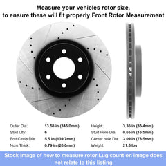 Geekstop drilled and slotted rotor enhances heat dissipation and fade resistance.