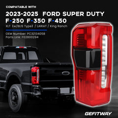 Gefitway halogen tail light close-up shows durable housing.