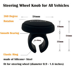 GELINDAF knob supports trucks, cars, tractors, and boats for easier steering.