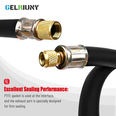 GELRIUNY 3200 psi burst and 640 psi working pressure withstands demanding refrigerant service