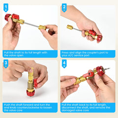 GELRIUNY brass valve core remover for durable sealing performance