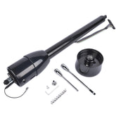 GELUOXI GM 30-inch tilt column in black stainless steel for hot rods.