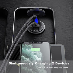 GemCoo 45W PD USB-C port powers compatible devices quickly while driving