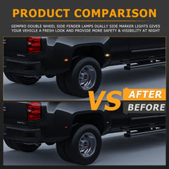 Gempro four-pack rear fender markers come with 12-month warranty