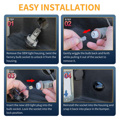 Gempro rear license plate light installed on Ford, improved visibility