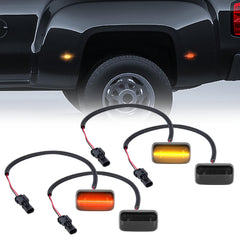 Gempro LED dually fender side marker with smoked lens for Silverado enhances rear visibility