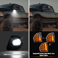GemPro puddle light passenger side adds entry lighting for Ram