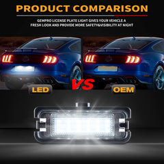 Gempro SAE and DOT certified license light ensuring regulatory compliance