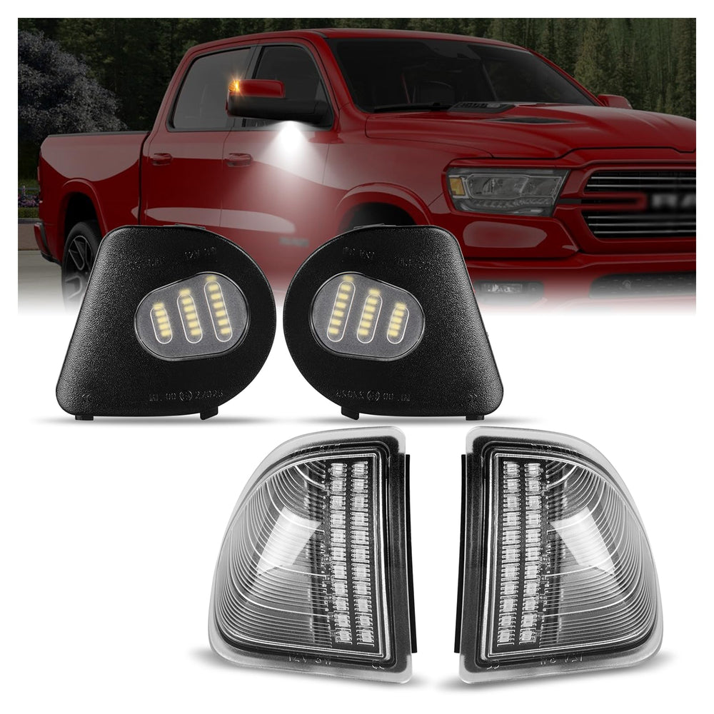 GemPro side mirror turn signal lights for Dodge Ram improve visibility on the road