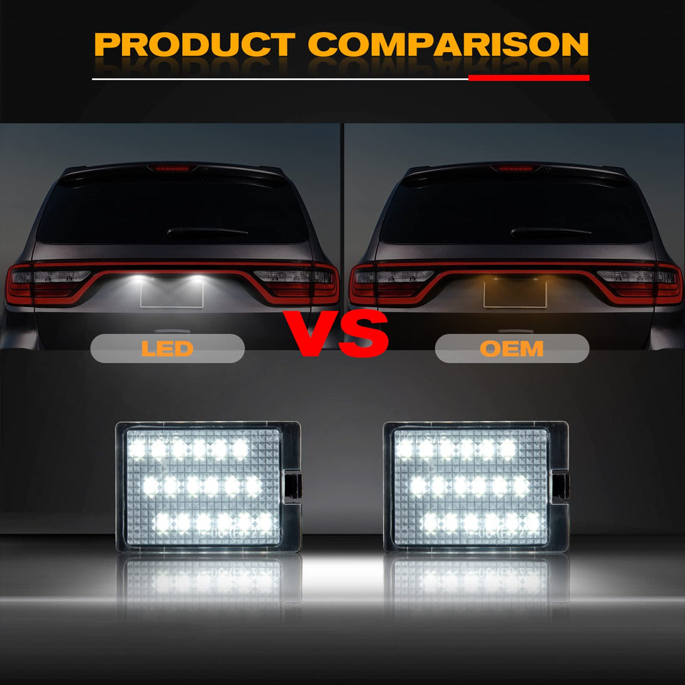 Two-pack Gempro lights install on the rear of a Dodge Durango.