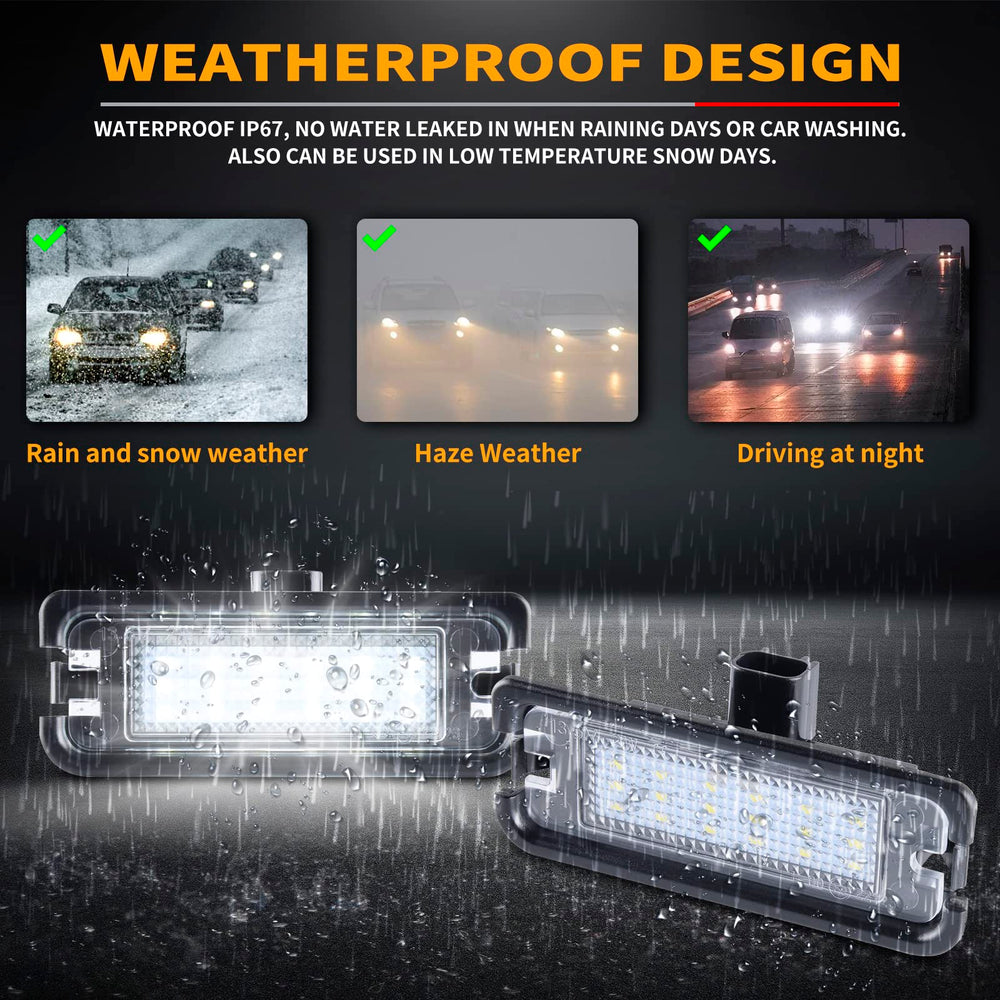 Gempro license light is waterproof and dustproof for all-weather reliability