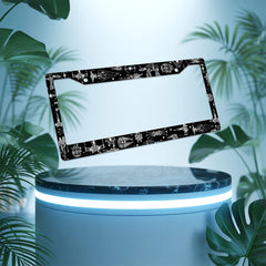 GENANY Galaxy license frame helps locate your car faster in crowded lots with bold style.