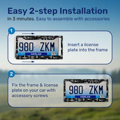 GENANY Galaxy license frame movie gift appeals to fans and car enthusiasts alike.