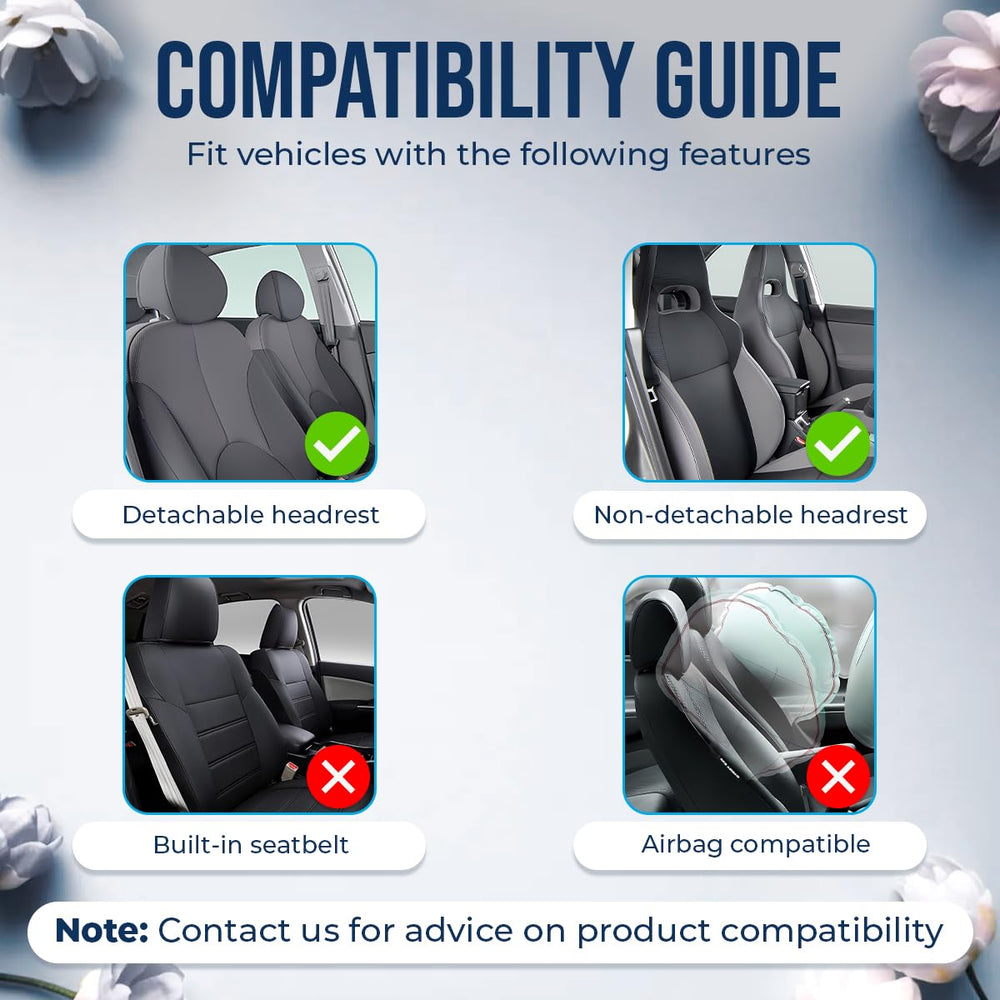 GENANY Nightmare Couple seat cover padded-foam adds extra comfort on commutes.