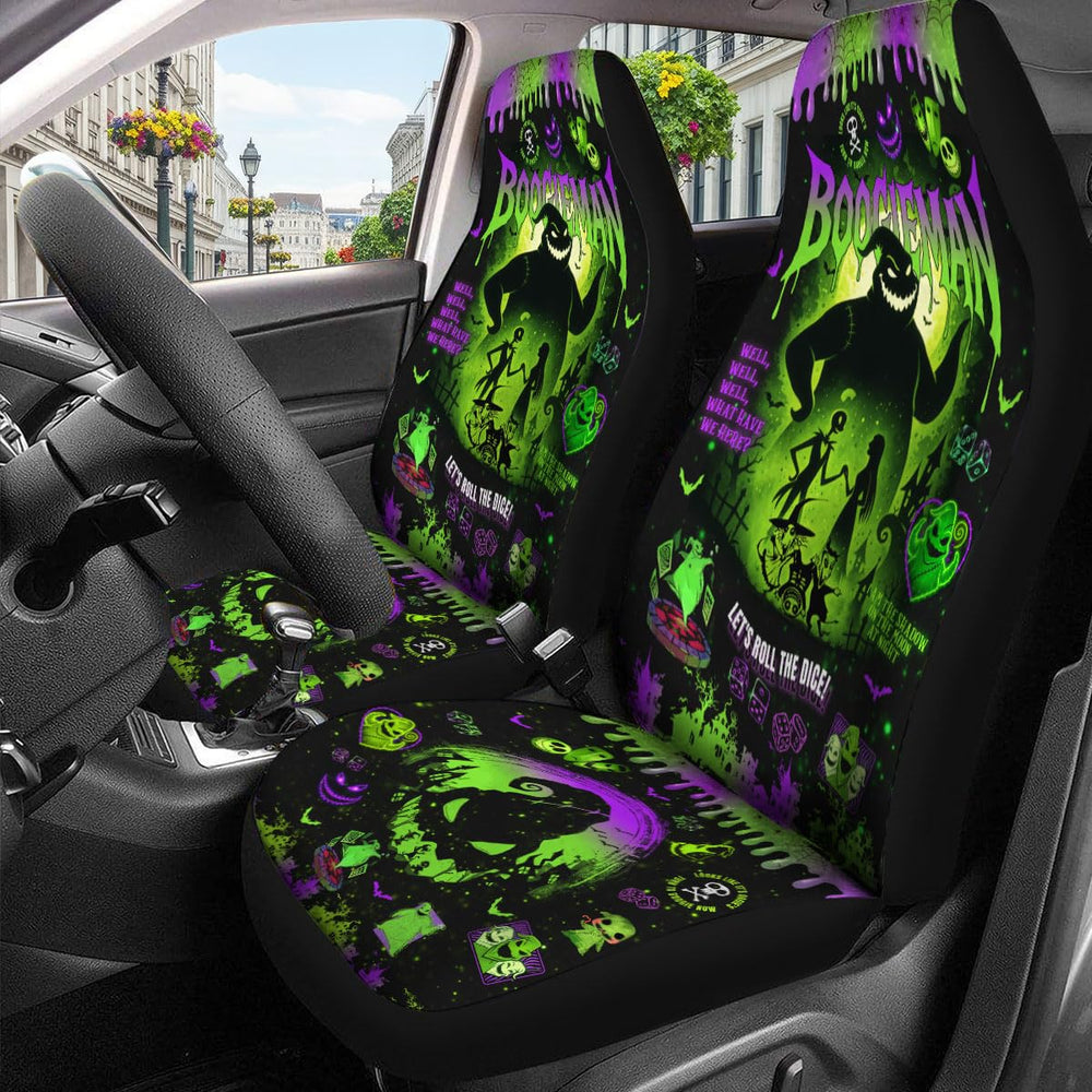 GENANY Nightmare Movie Seat Cover fabric closeup highlighting durable padding for long drives