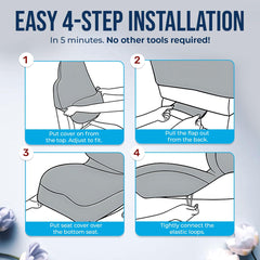 GENANY Nightmare Movie Seat Cover machine washable fabric for easy cleaning