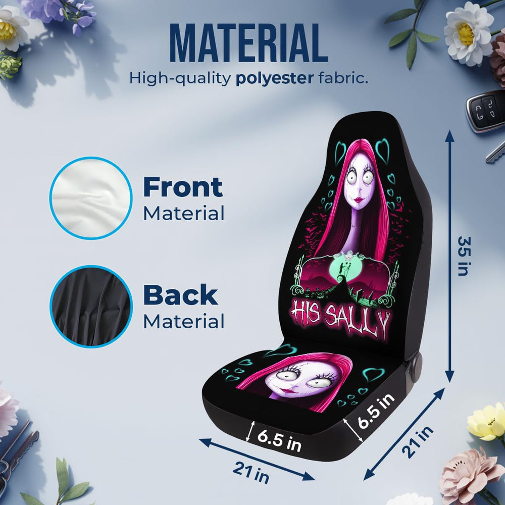 GENANY Nightmare Couple seat cover fit-guide helps verify car compatibility.