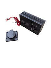 Generic 10amp panel-mount charger top view shows easy mounting and access