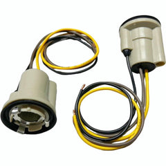 Generic 2PCs Socket tail-light assembly; quick plug-and-play compatibility.