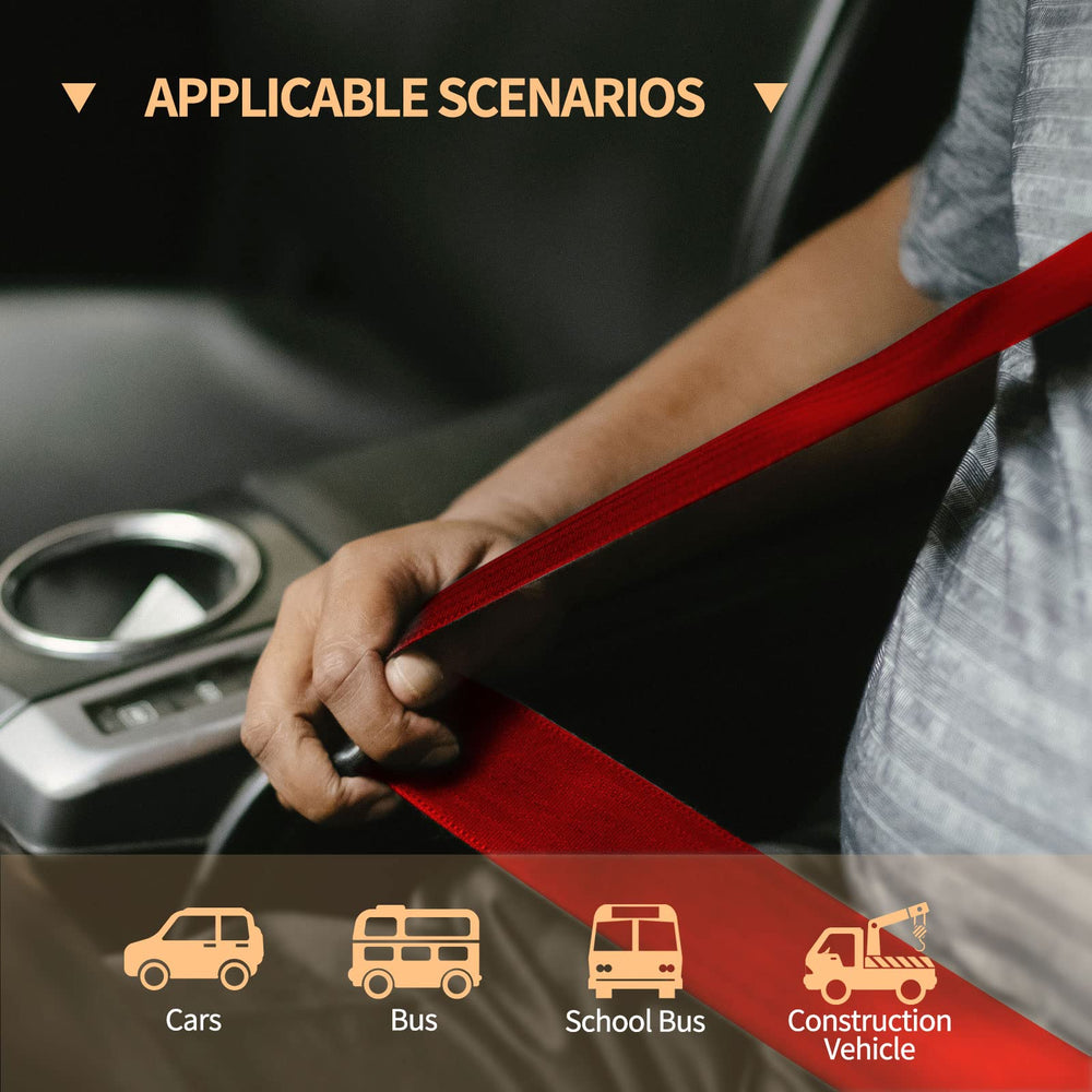 Generic 2-pack universal 3-point retractable belt for minivans ensures reliable passenger restraint