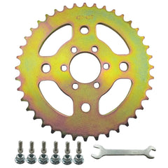 Generic 40T sprocket with 37mm bore for durable, high-torque minibike performance.