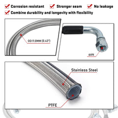 Generic 6AN to 3/8 NPT adapters expand installation options.