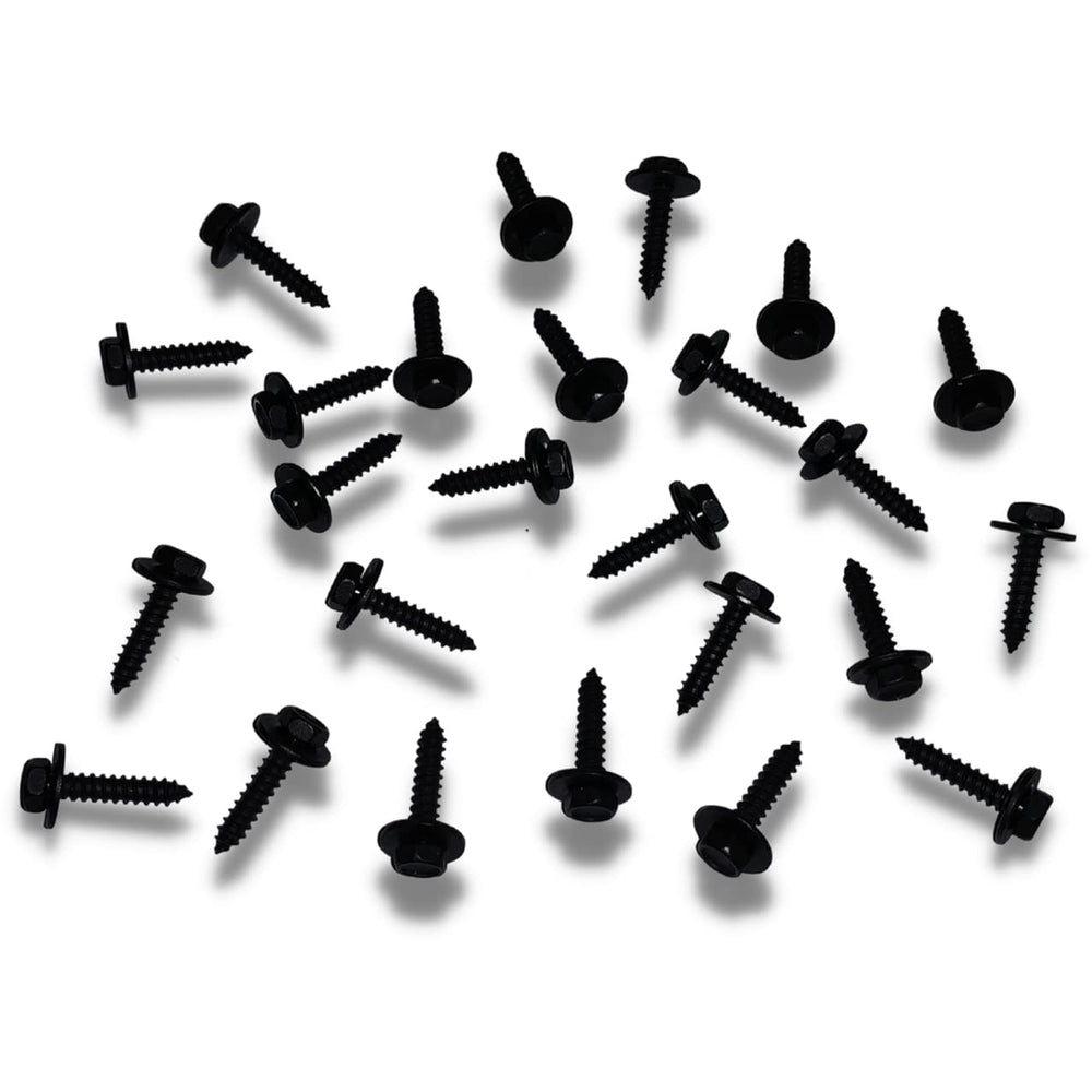 Generic 7mm trim screw for exterior splash shields ensuring flush seating