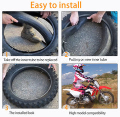 Generic inner tubes with stem bonnet for easy installation and sealing.
