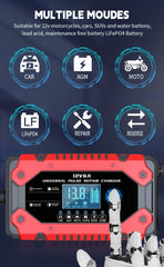 Generic Battery Charger cooling fan maintains performance under load.