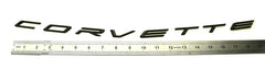 Weatherproof ABS badge withstands outdoor use on Corvette C8.