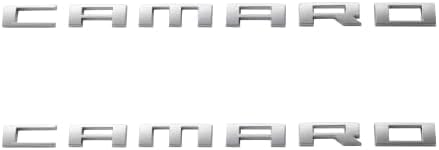 Generic Camaro emblem side view on car body enhances sport appearance