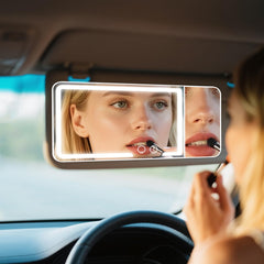 Generic car sun visor makeup mirror long battery life for all-day use