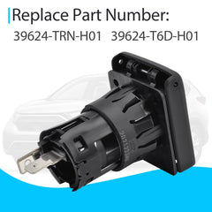 Generic cigarette-lighter power socket outlet for Honda Accord; reliable 12V power for accessories.