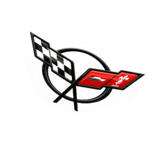 Generic Corvette C5 emblem pair boosts curb appeal with durable replacement.