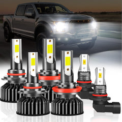 Generic Dodge Ram 9005 fog light bulbs with 6500K cool white illumination for clearer visibility