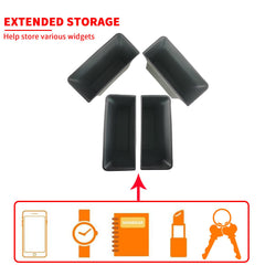 Generic door side storage box packaging and four-piece set contents