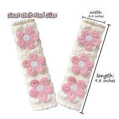 Generic Fashionable Flower Design Seatbelt Cover boosts interior style
