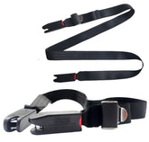 Generic fixing strap pads for ISOFIX universal compatibility simplify seat installation.