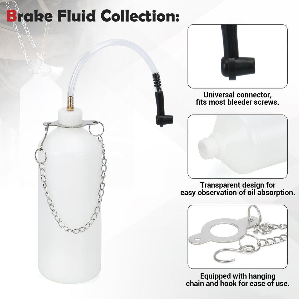 Flow control valve for adjustable brake fluid flow in the bleeder kit