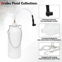 Flow control valve for adjustable brake fluid flow in the bleeder kit